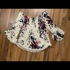 Off the Shoulder Floral Top